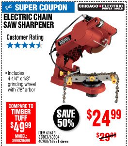 Electric Chain Saw Sharpener