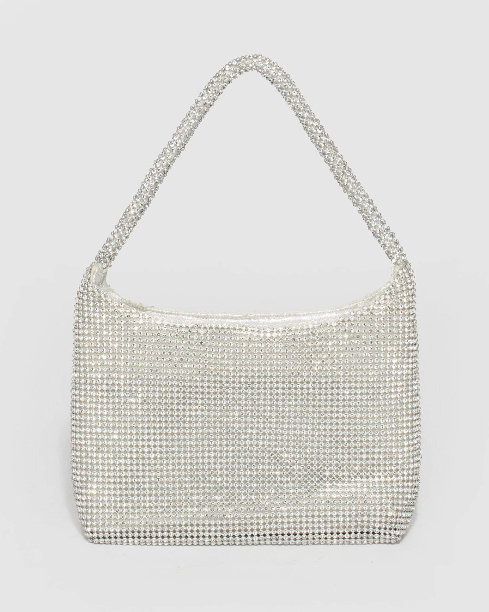 Image of Silver Daphne Crystal Bag