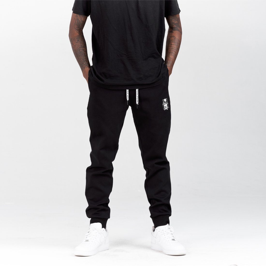 Image of Death Row Records x King Ice - Logo-Jacquard Tape-Trimmed Track Pants