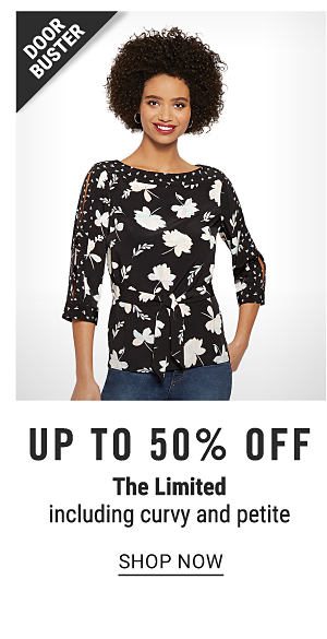 Doorbuster - Up to 50% off The Limited including curvy and petite. Shop Now.