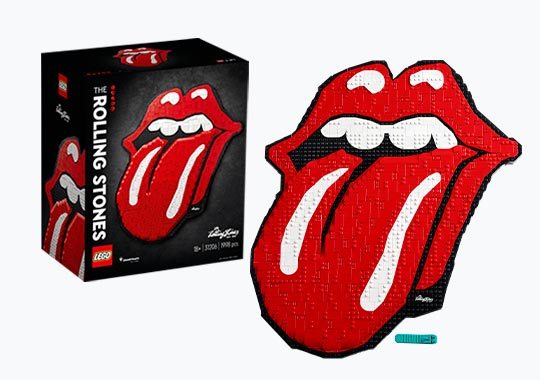 LEGO 31206 Art The Rolling Stones Logo Wall Décor Crafts Set