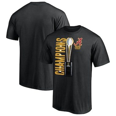 Alabama Crimson Tide Fanatics Branded College Football Playoff 2020 National Champions Celebration T-Shirt - Black