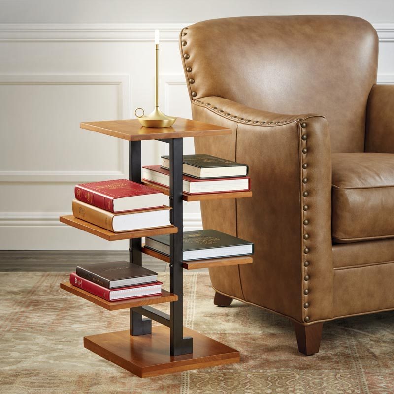 No-Room Book Tower Table