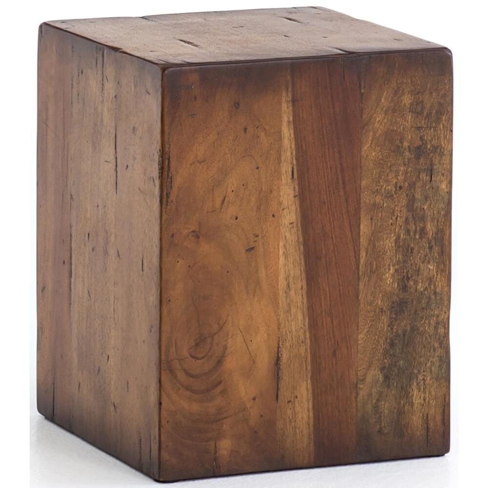 Duncan End Table, Reclaimed Fruitwood