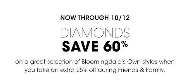 SAVE 60% ON DIAMONDS