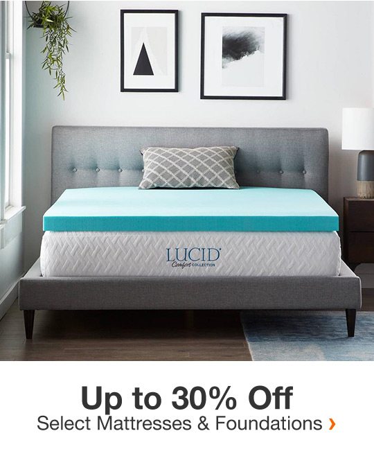 Up to 30% Off Select Mattresses & Foundations