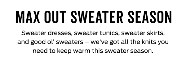 Sweater Everything - Title Nine Email Archive