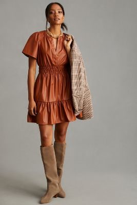 The Somerset Mini Dress: Faux Leather Edition