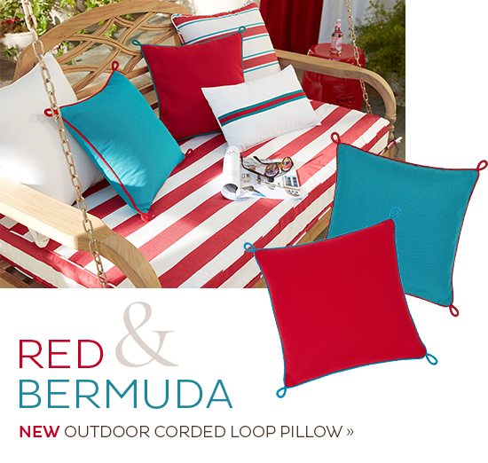 New Outdoor Corded Loop Pillow