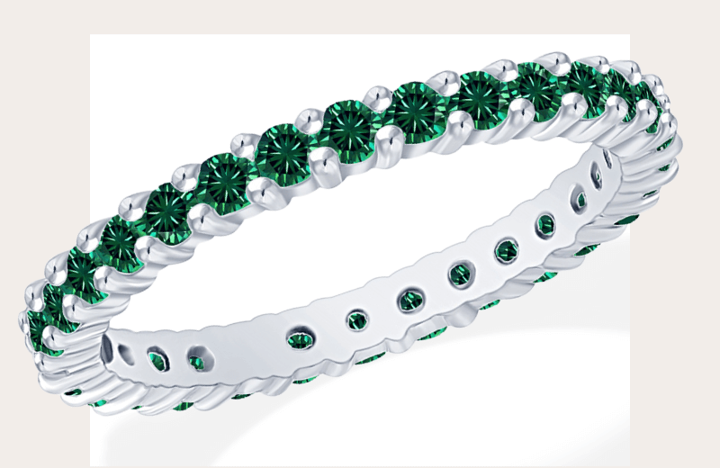 Stackable Birthstone Eternity Ring