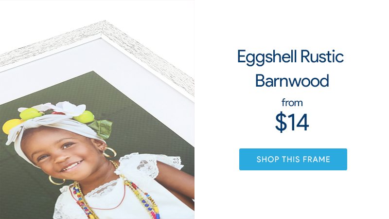 Eggshell Rustic Barnwood Frame