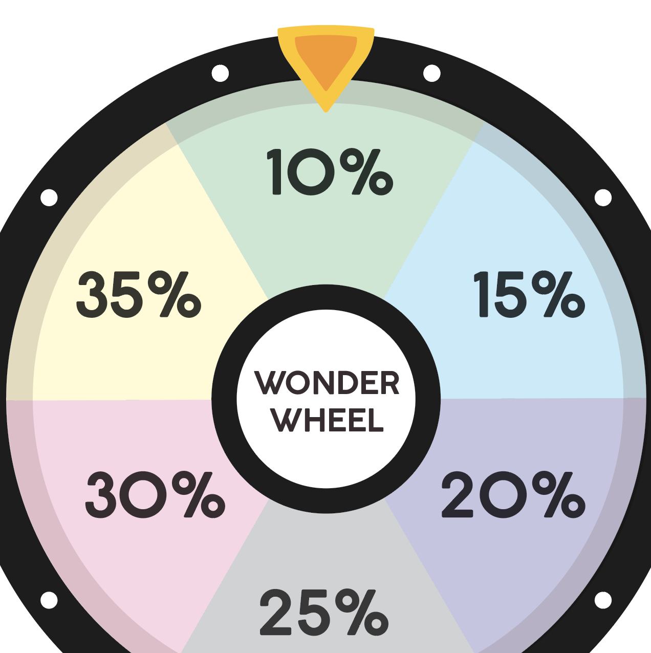 spin the wonder wheel for your discount!