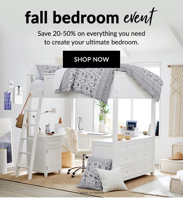FALL BEDROOM EVENT - SHOP NOW
