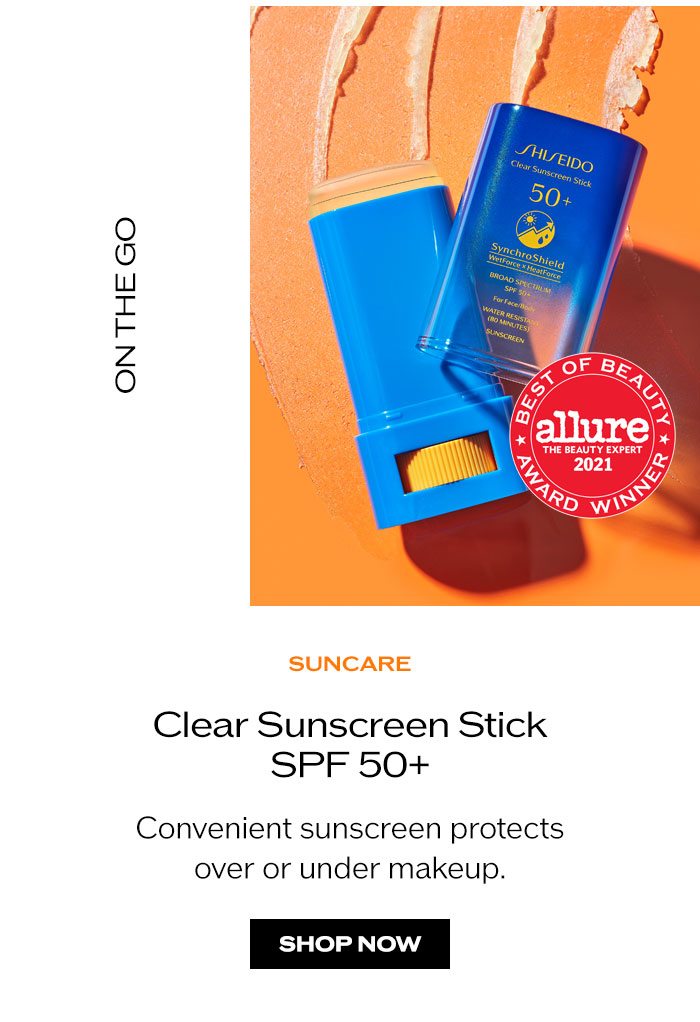 "On The Go Shop Clear Sunscreen Stick SPF 50+ "