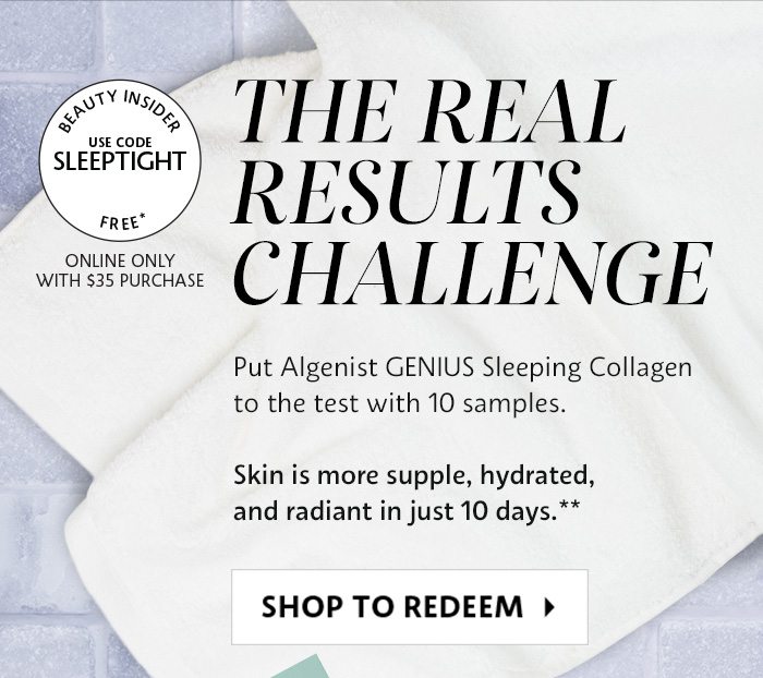 The Real Results Challenge: Algenist