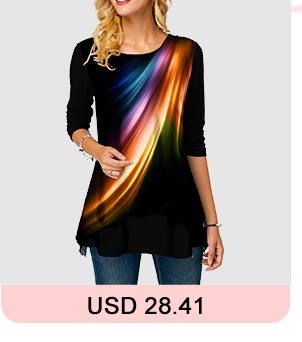 Long Sleeve Printed Round Neck T Shirt