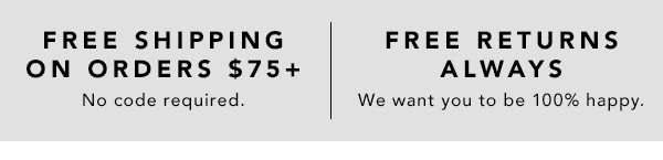 Free Shipping On Orders Over $75
