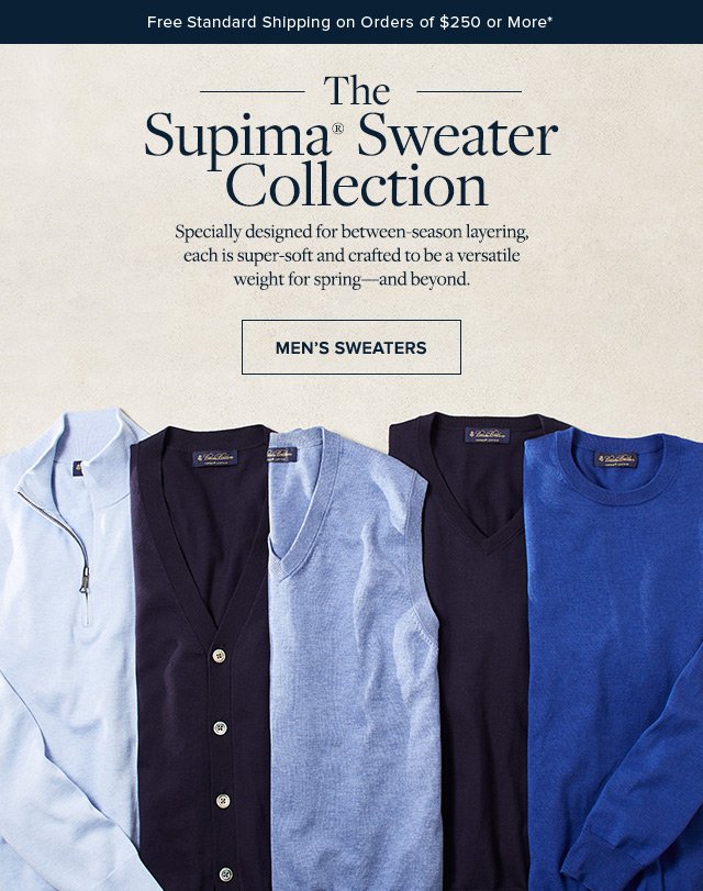 STYLE SPOTLIGHT: THE SUPIMA® SWEATER COLLECTION | MEN'S SWEATERS