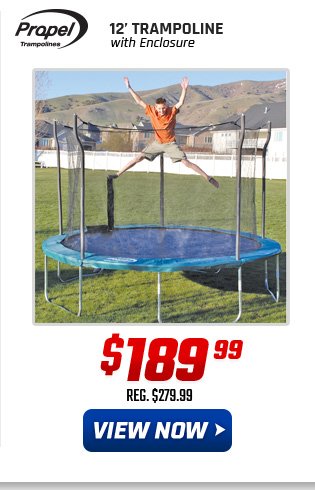 Propel 12' Trampoline with Enclosure