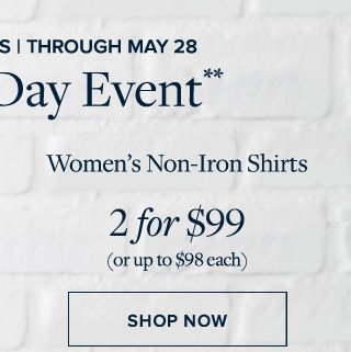 WOMEN'S NON-IRON SHIRTS | SHOP NOW