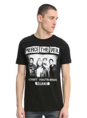 Pierce The Veil Street Youth Rising Photo Tee