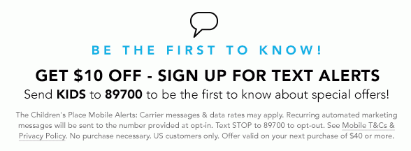 Get $10 Off - Sign Up For Text Alerts