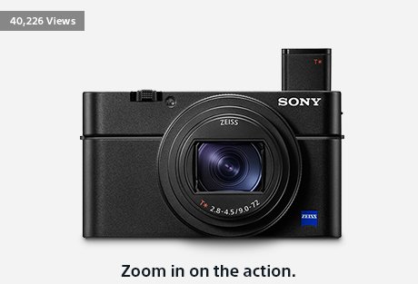 Zoom in on the action. | RX100 VI Camera