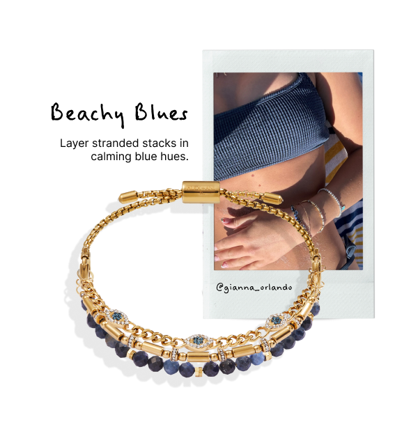 Evil Eye Stranded Bracelet Set| Shop Now