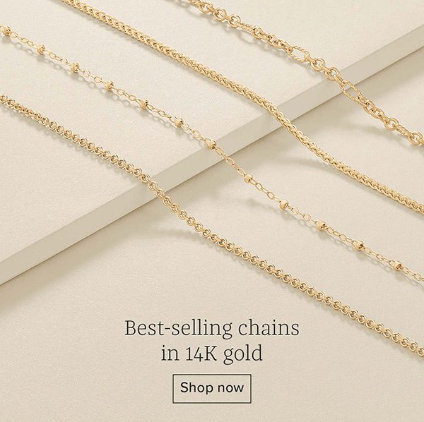 Best-selling chains in 14K gold - Shop now