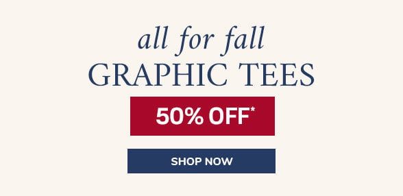 50% off Graphic Tees