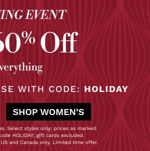 Grand Giving Event | Shop Women's