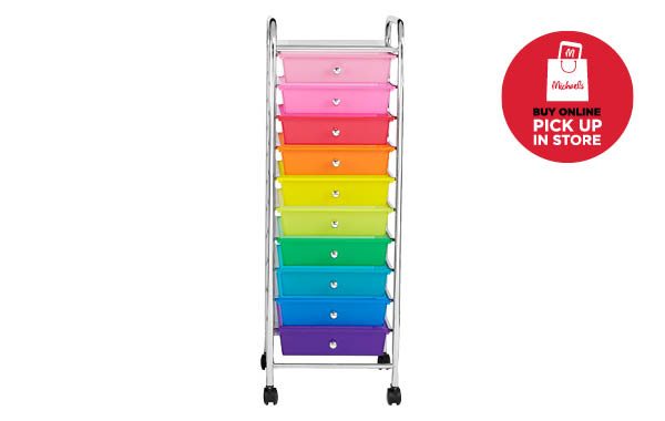 10 Drawer Rolling Carts