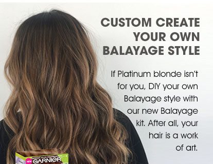 CUSTOM CREATE YOUR OWN BALAYAGE STYLE - If Platinum blonde isn't for you, DIY your own Balayage style with our new Balayage kit. After all, your hair is a work of art.