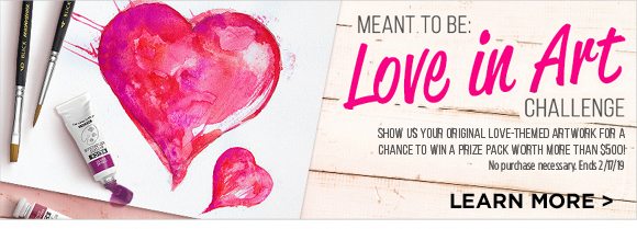 Meant to be: Love in Art Challenge - Show us your original love-themed artwork for a chance to win a prize pack worth more than $500!