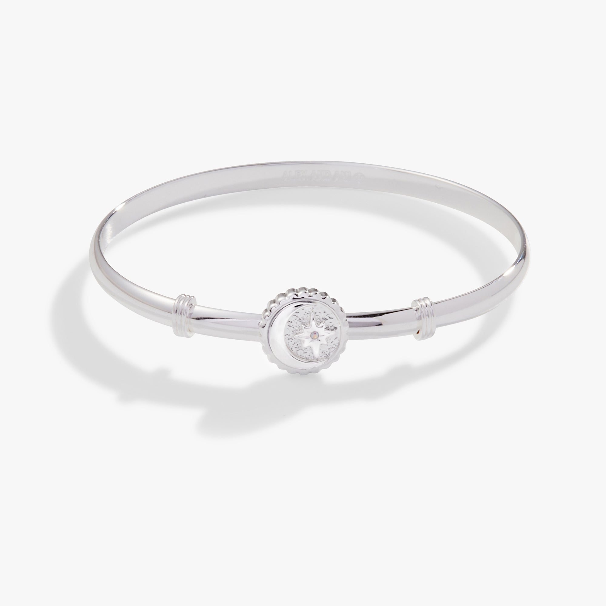 Moon + North Star Clip Bangle Bracelet