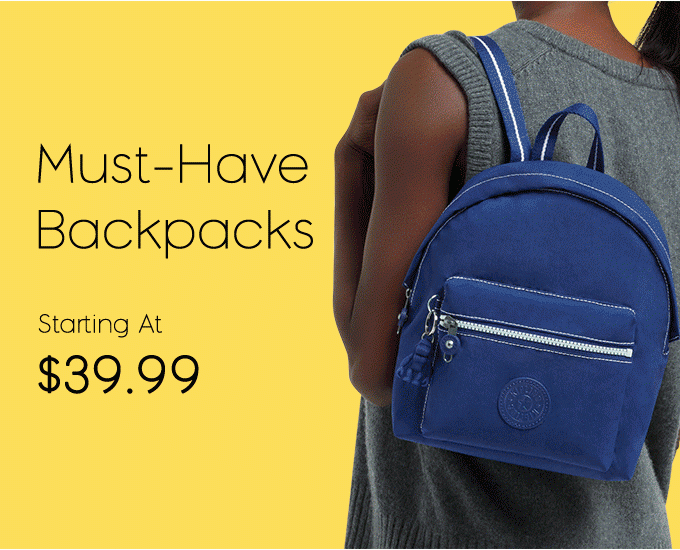 Must-Have Backpacks, Starting At $39.99