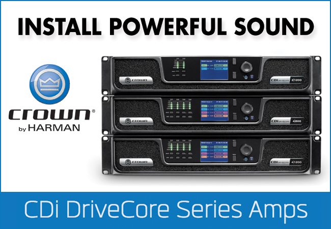 Install Powerful Sound with Crown CDi DriveCore Series Amps by Harman