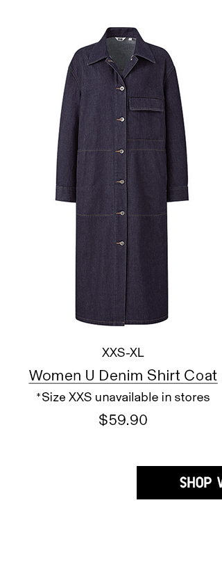 PDP4 - WOMEN U DENIM SHIRT COAT