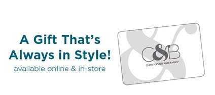The Perfect Gift Every Time! Gift e-Cards and Gift Cards available online and in-store.