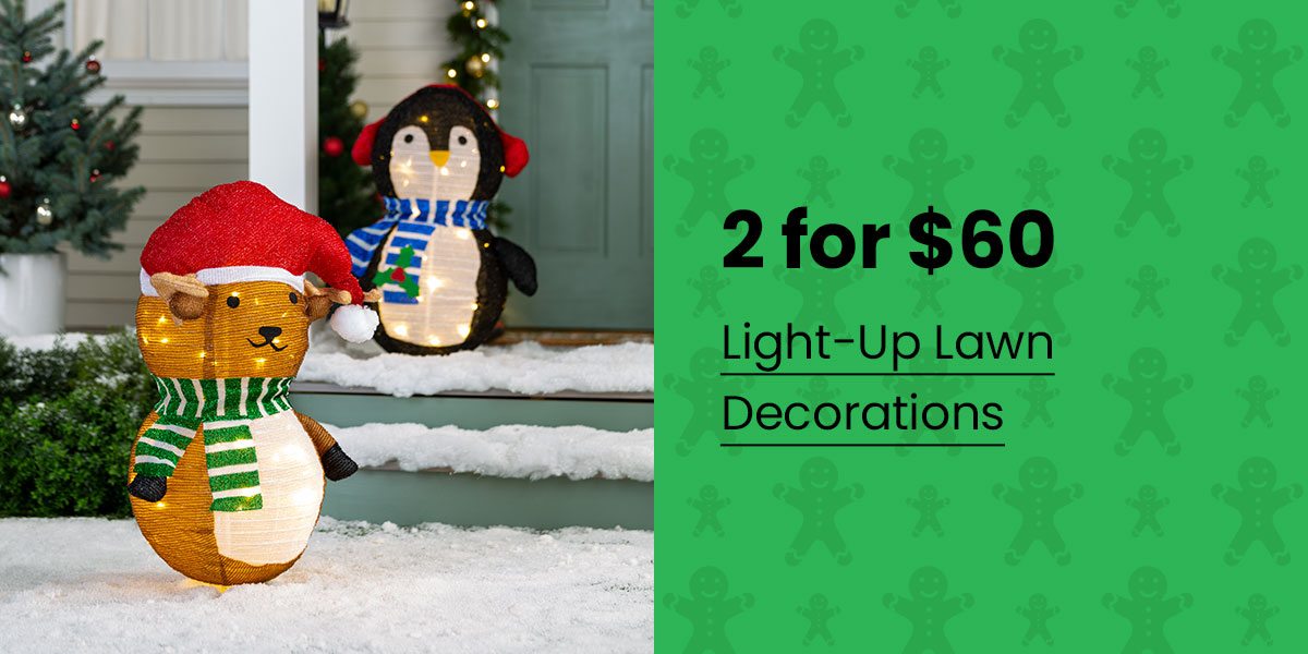 2 for $60 | Light-Up Lawn Decorations | SHOP NOW