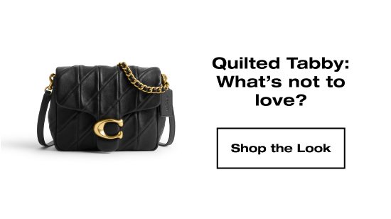 Quilted Tabby: What's not to love? SHOP THE LOOK 