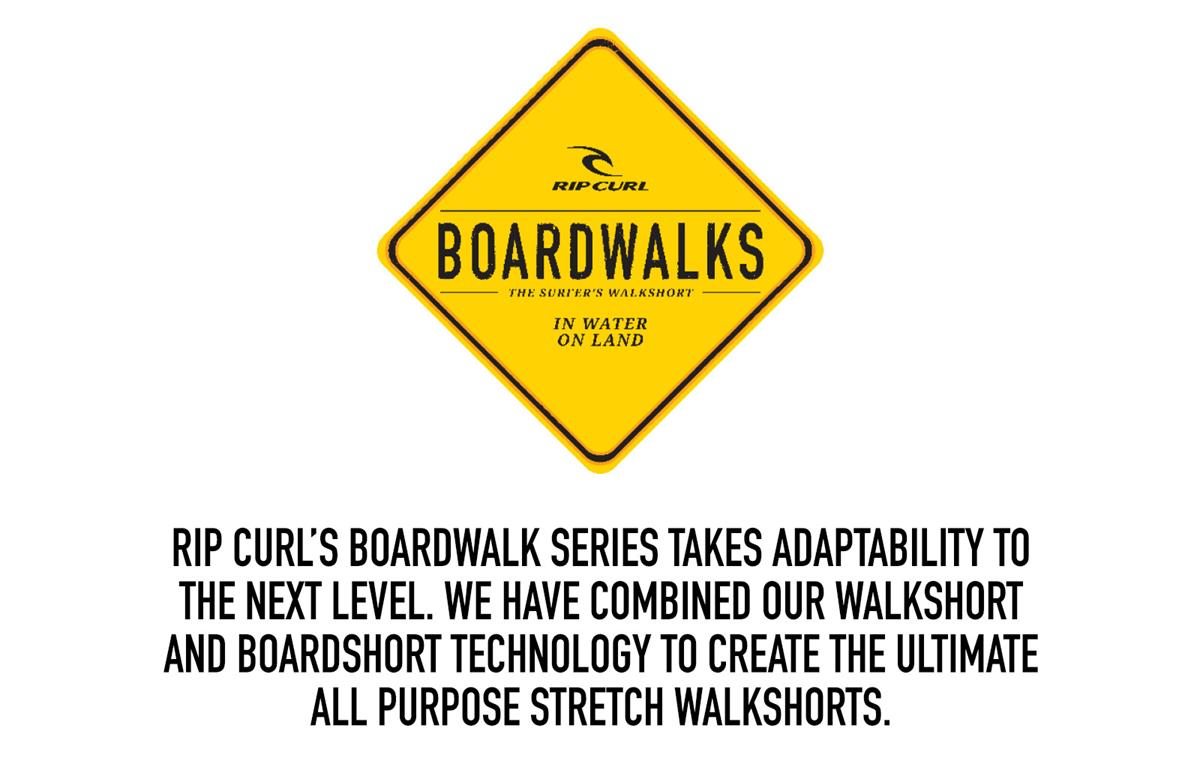 Rip Curl's Boardwalk Series takes adaptability to the next level. We have combined our walkshort and boardshort technology to create the ultimate all purpose stretch walkshorts.