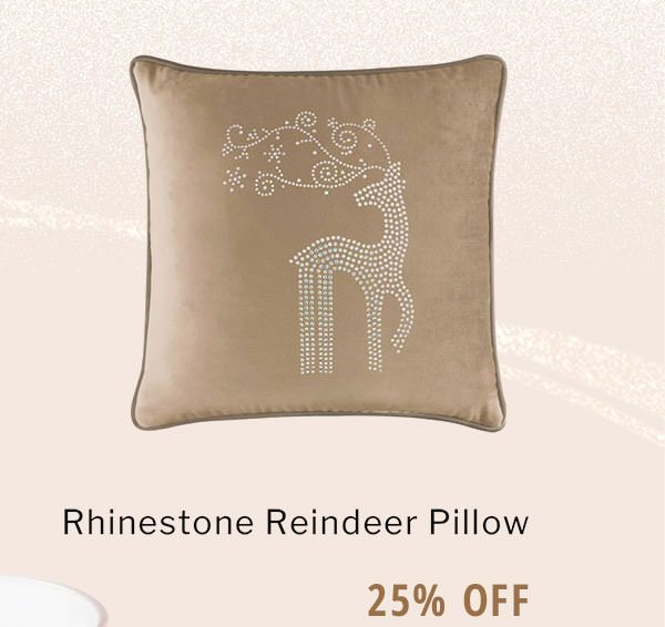 Rhinestone Reindeer Pillow | SHOP NOW