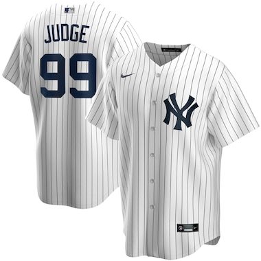 Nike Aaron Judge New York Yankees White Home 2020 Replica Player Name Jersey