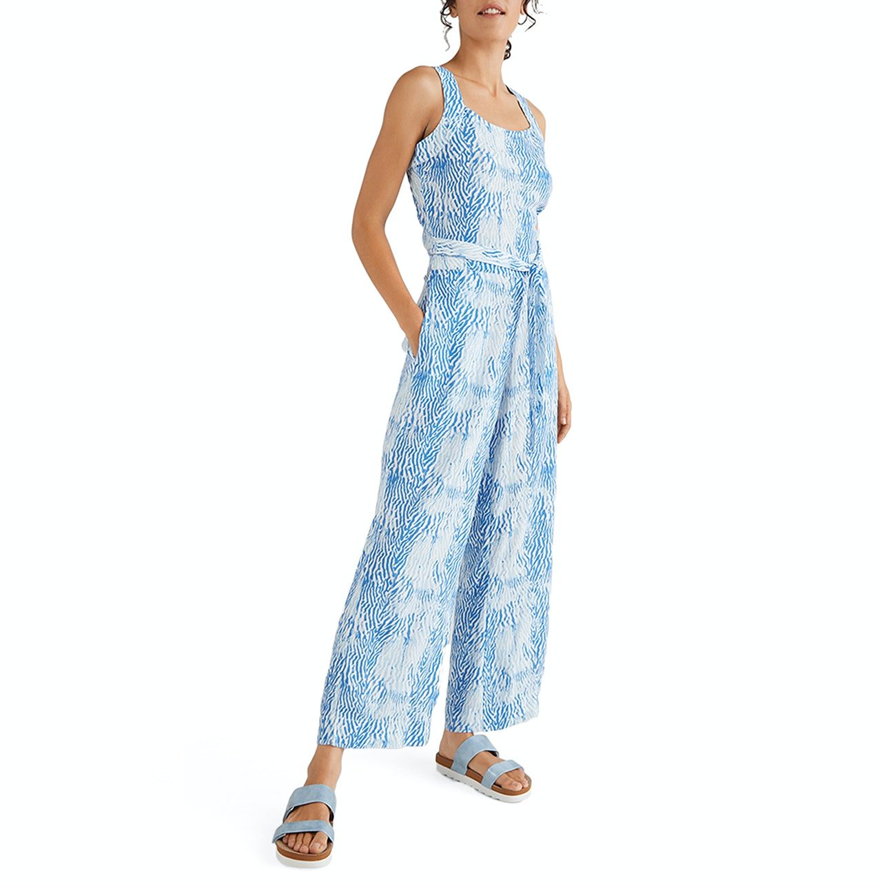 O'Neill Belted Jumpsuit - Blue Ao