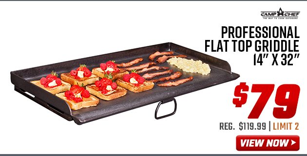 Camp Chef Professional Flat Top Griddle 14” x 32”