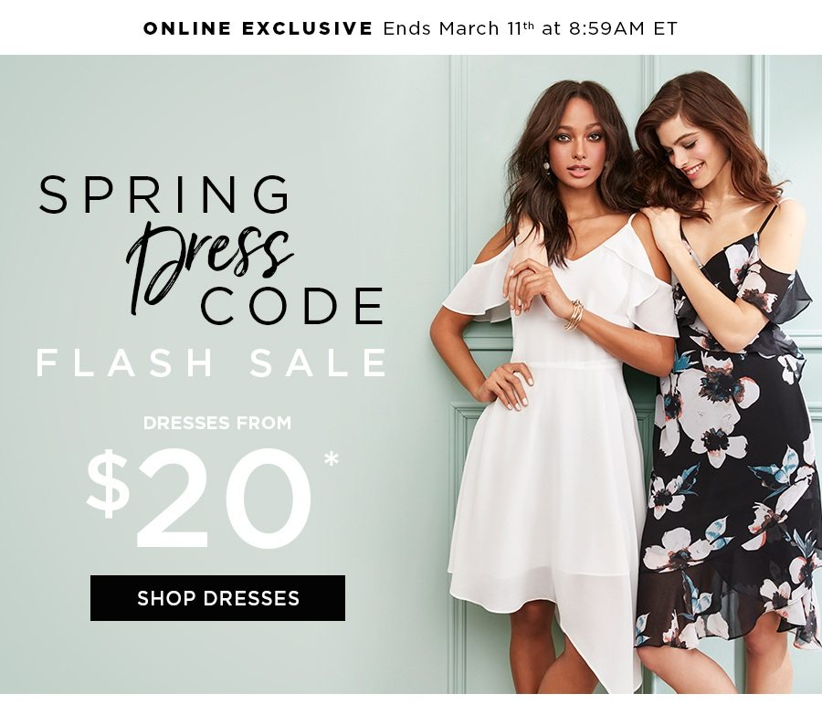 Flash Sale from $20  Spring Dresses for Every Event - Le Chateau Email  Archive