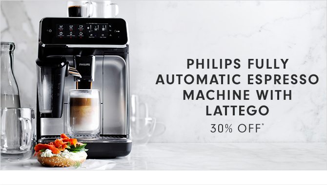 PHILIPS FULLY AUTOMATIC ESPRESSO MACHINE WITH LATTEGO