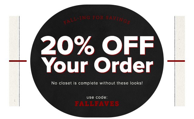 20% Off Your Order
