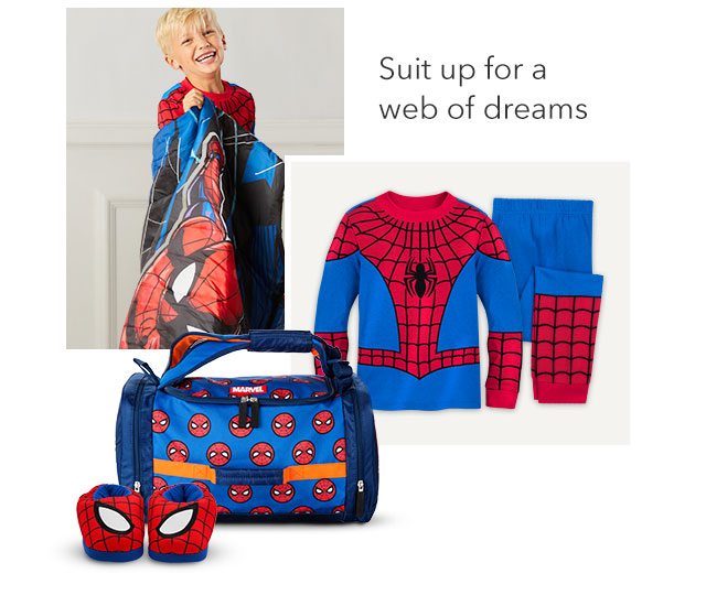 Suit up for a web of dreams, Spider-Man | Shop Now